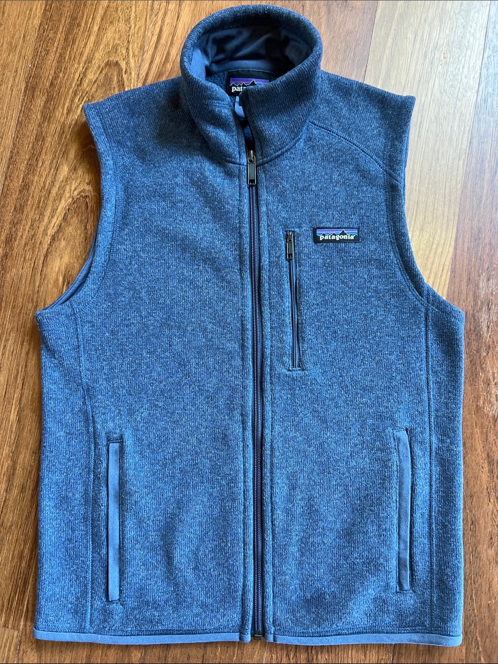 Patagonia Better Sweater Heathered Slate Blue Zip Fleece Vest